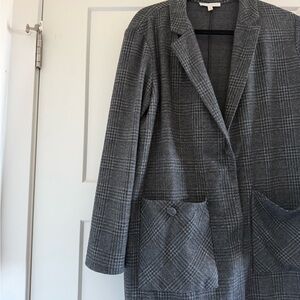 Gray Plaid Anthropologie Women's Coat